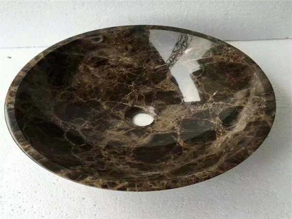 emperador dark marble sink