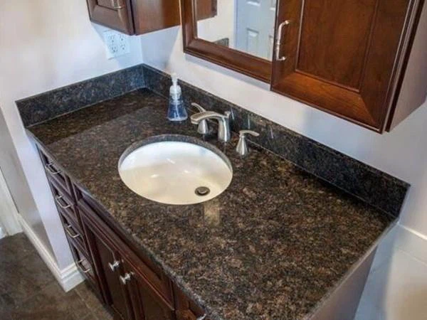 tan brown granite vanity top