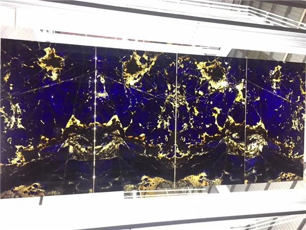 Sodalite blue quartzite slab