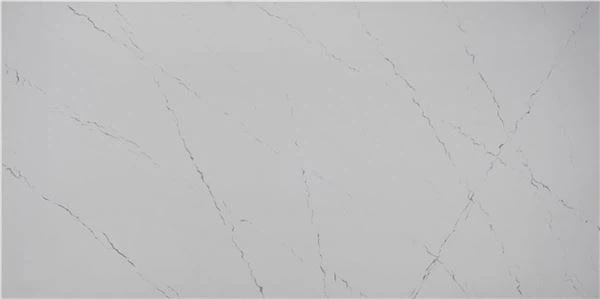 white aran quartz slabs