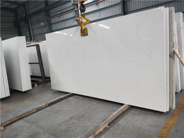 calacatta pearl quartz slab