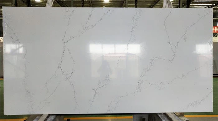 Fairy white quartz slab for countertop