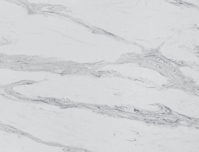 Cloudy white quartz countertop