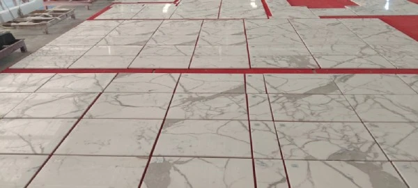 calacatta marble tile bathroom