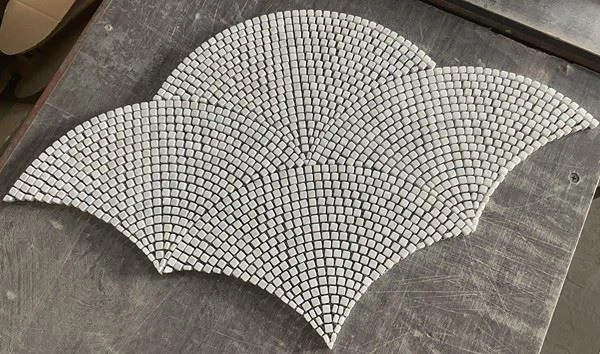 Carrara Fan Mosaic Tiles