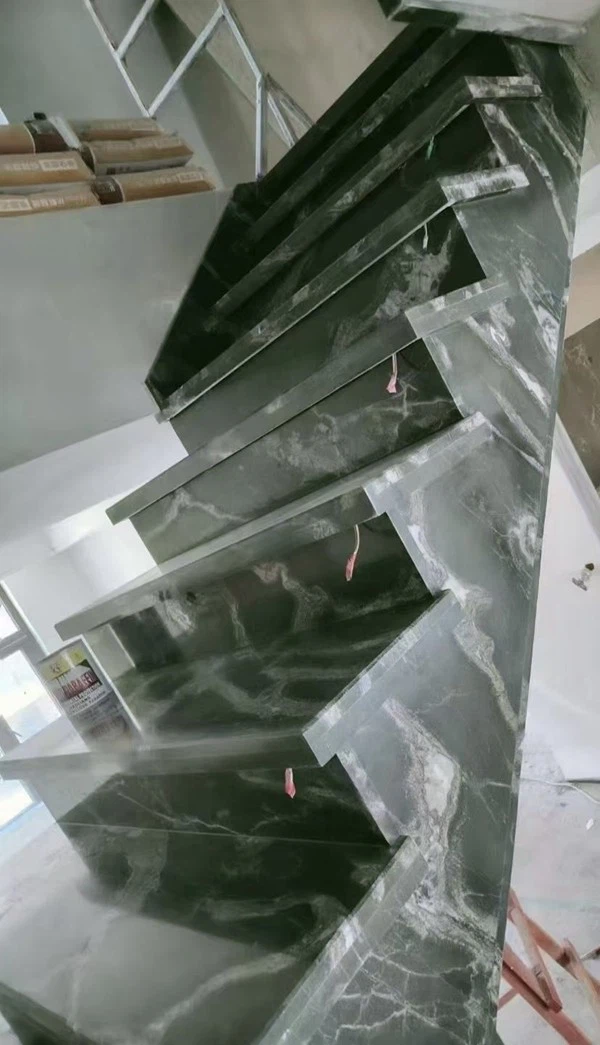 Green Marble Steps