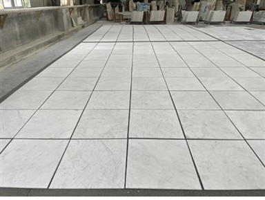 Bianco Carrara Honed Marble mozayik