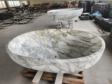 White Marble Tub