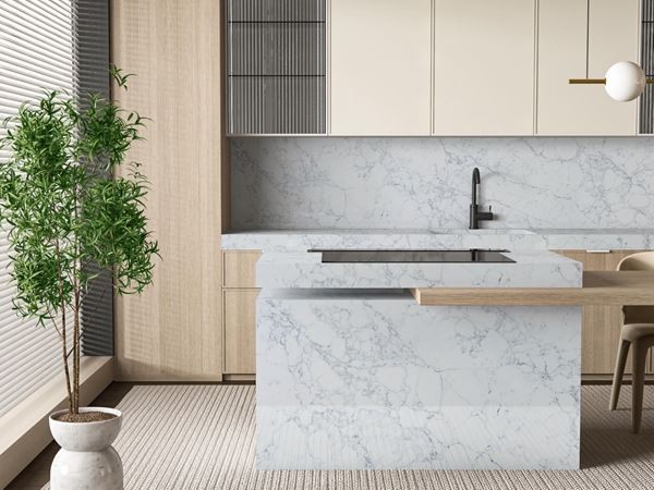 White Statuary Quartz Countertop